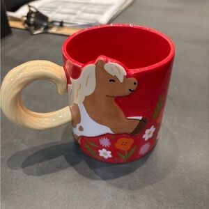 Starbucks Red Mug with Festive Design